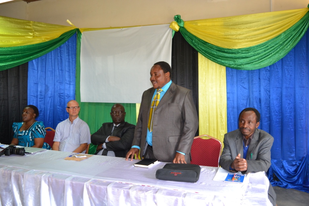 Prof. Alen L. Malisa speaking to Stakeholders during Inception meeting on August 2018 2